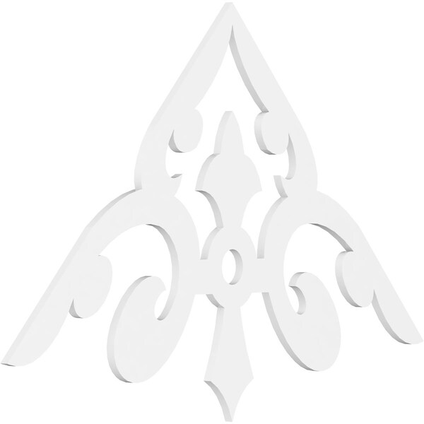Ekena Millwork Pitch Whitman Architectural Grade PVC Gable Pediment, 60"W x 35"H x 1"P (14/12) GPP060X035X100WHI - main